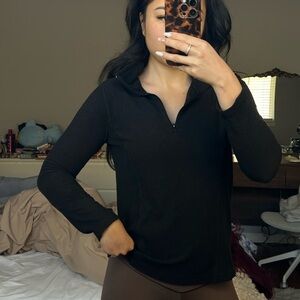 Old Navy Women's Black Quarter Zip